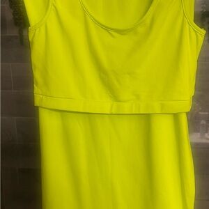 Vibrant Yellow Sleeveless Dress